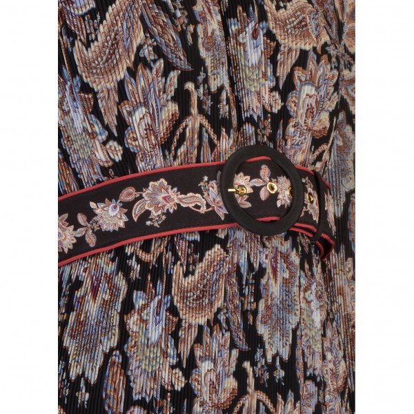 ZIMMERMANN Ladybeetle Printed Plissé Midi Dress