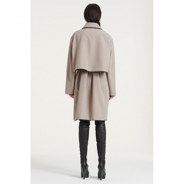 PORTS 1961 Wool Cotton Trench Coat