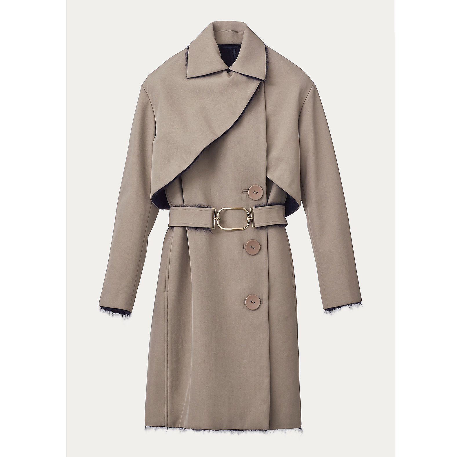 PORTS 1961 Wool Cotton Trench Coat