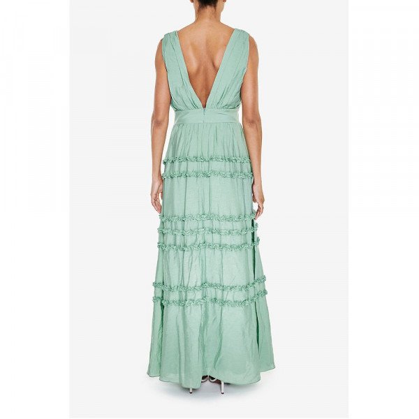 True Decadence Ruffle Maxi Dress