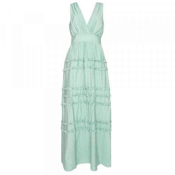 True Decadence Ruffle Maxi Dress