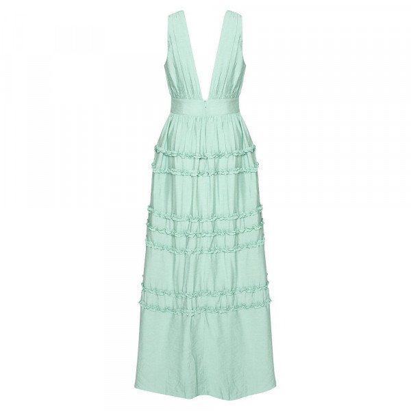 True Decadence Ruffle Maxi Dress