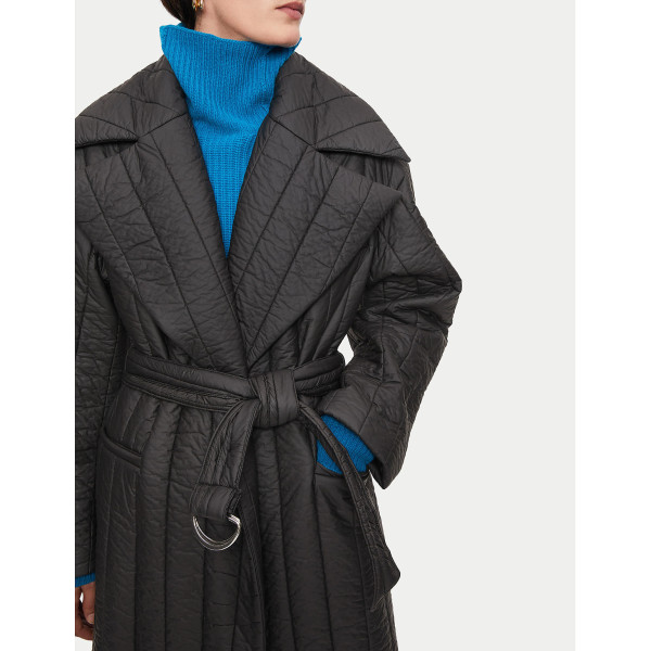 vince reversible collarless coat