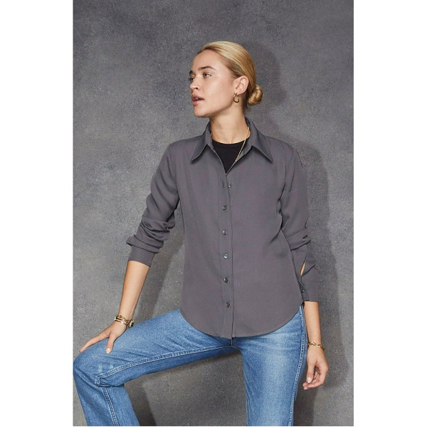 Serena Bute The New Serena Shirt - Slate Grey Plant Based Fabric