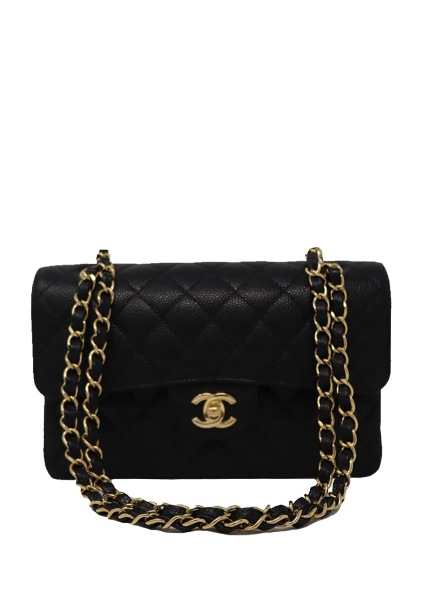 CHANEL Chanel Double Flap Bag in Black