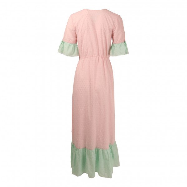 Athena Procopiou Pastel Cotton Maxi Dress