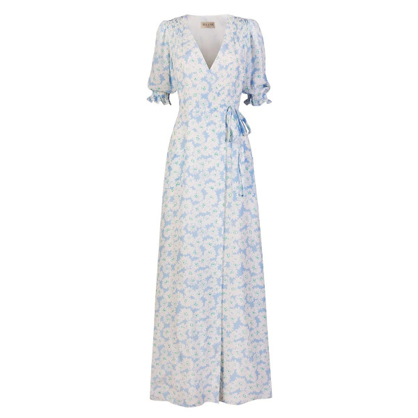 Light blue shop sunflower dress