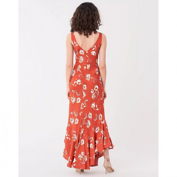 Diane von Furstenberg Florain Jacquard Asymmetrical Gown