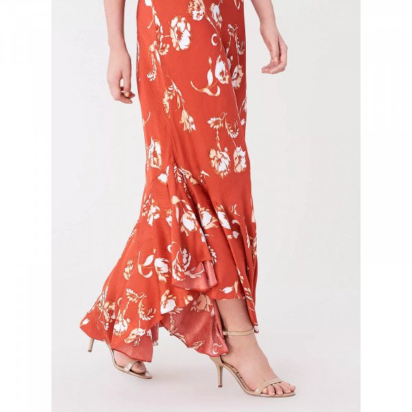 Diane von Furstenberg Florain Jacquard Asymmetrical Gown