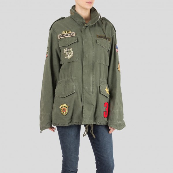 Graffiti shop shearling jacke