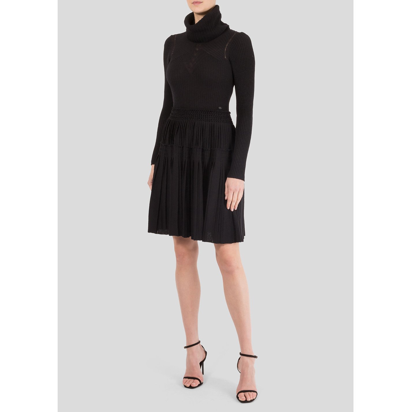 CHANEL High Neck Knitted Dress
