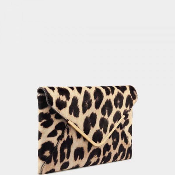 Leopard print envelope discount clutch