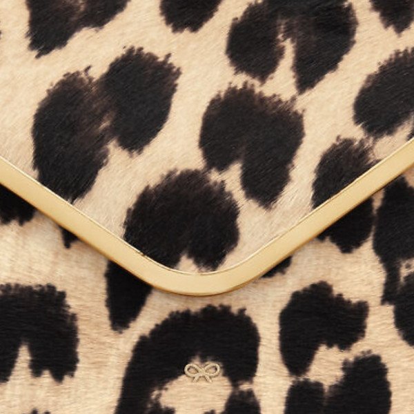 Anya Hindmarch Leopard Print Postbox Clutch