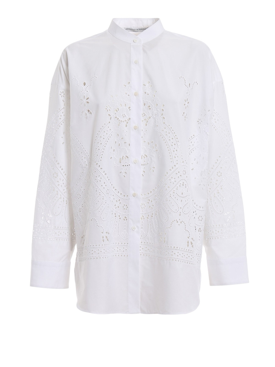 Ermanno Scervino Broderie Anglaise Cotton Shirt