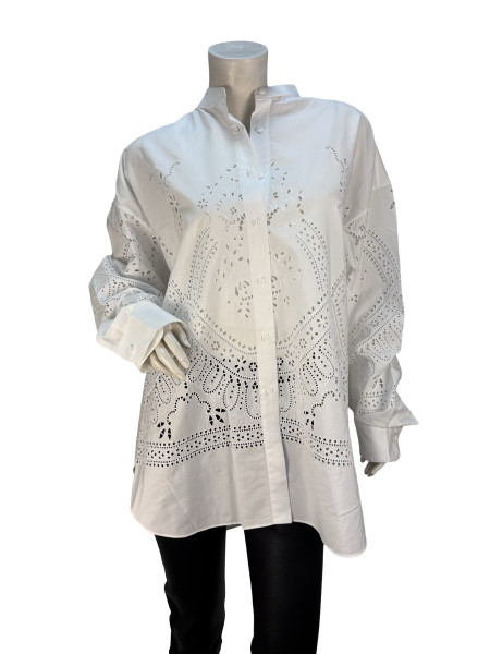 Ermanno Scervino Broderie Anglaise Cotton Shirt