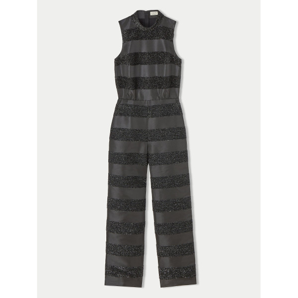 Jigsaw Textured Stripe Jumpsuit