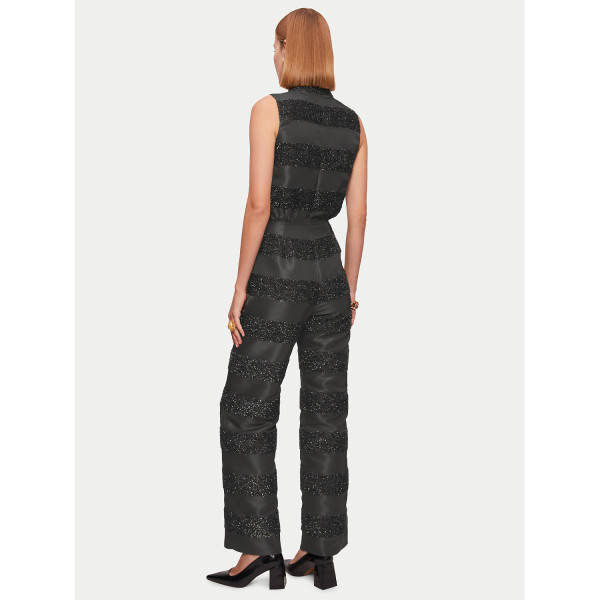 Jigsaw Textured Stripe Jumpsuit