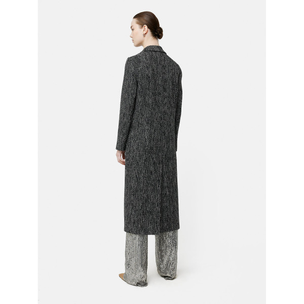 Rent Buy Jigsaw Herringbone Maxi City Coat MY WARDROBE HQ