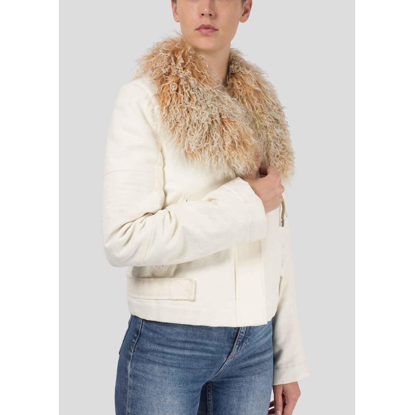 Zoe Jordan Corduroy Biker Jacket