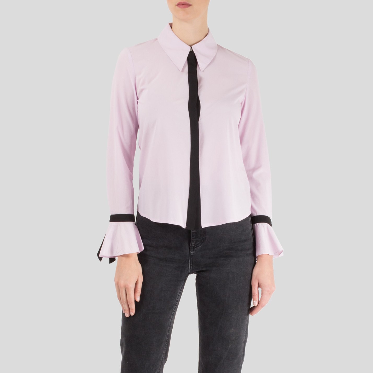 Starsica Two Tone Flared-Cuff Shirt