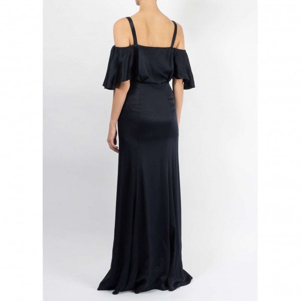 Temperley London Off The Shoulder Silk Gown