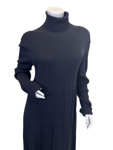 Max Mara Knit Dress with Pleated Skirt