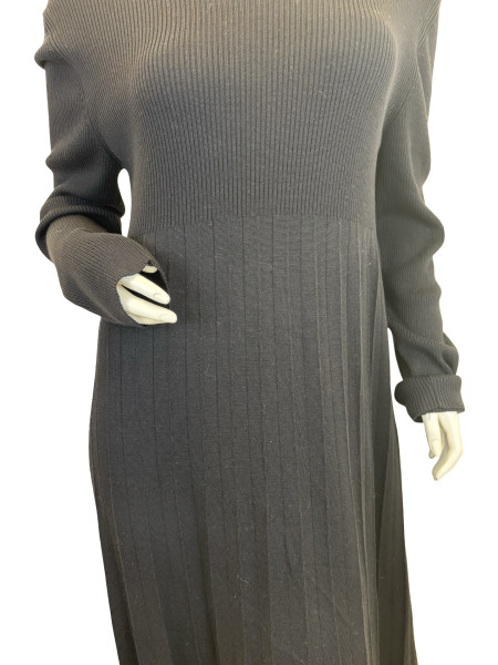 Max Mara Knit Dress with Pleated Skirt