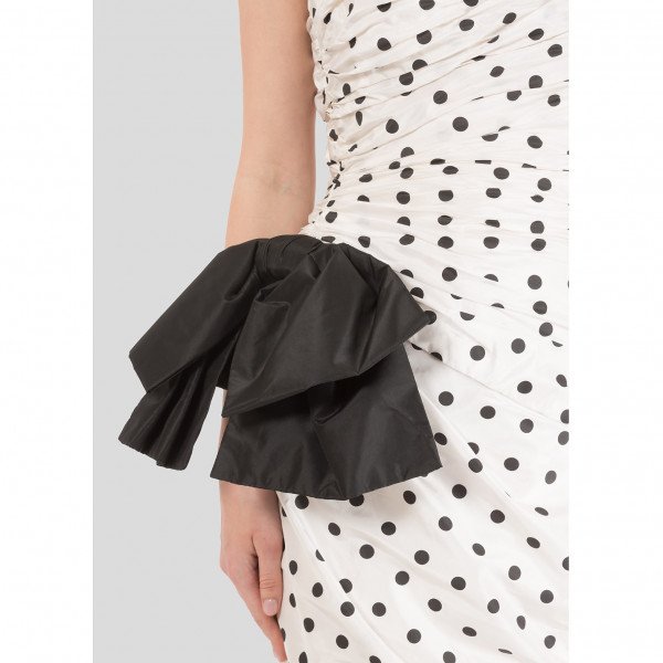 Vintage Vintage Bellville Sassoon Lorcan Mullany Polka Dot  Bow Gown