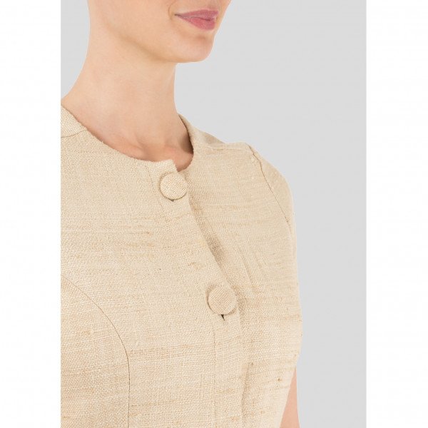 Balenciaga Woven Silk Mini Dress