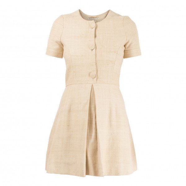 Balenciaga Woven Silk Mini Dress