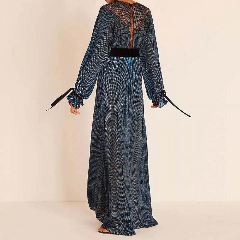 Amanda Wakeley Kaleidoscope Silk Print Maxi Dress