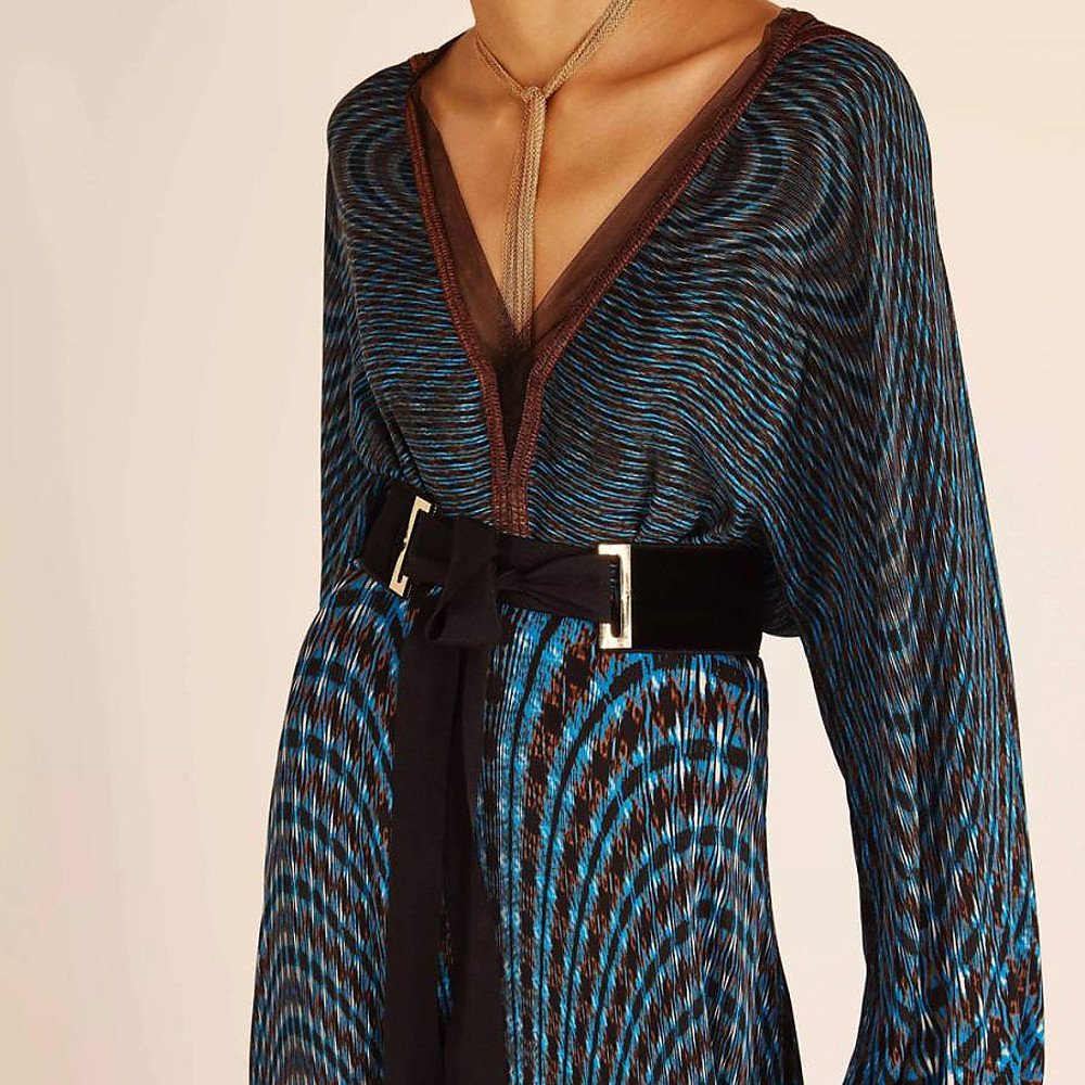 Amanda Wakeley Kaleidoscope Silk Print Maxi Dress