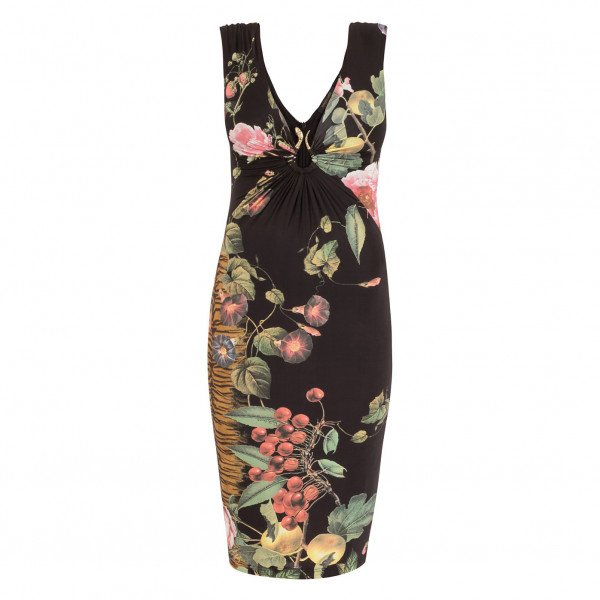 Roberto Cavalli Ruched Floral Dress