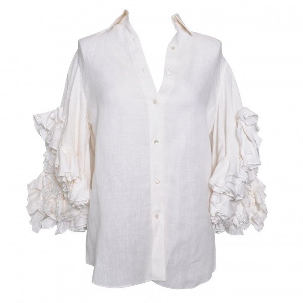 Ralph lauren ruffle shop shirt
