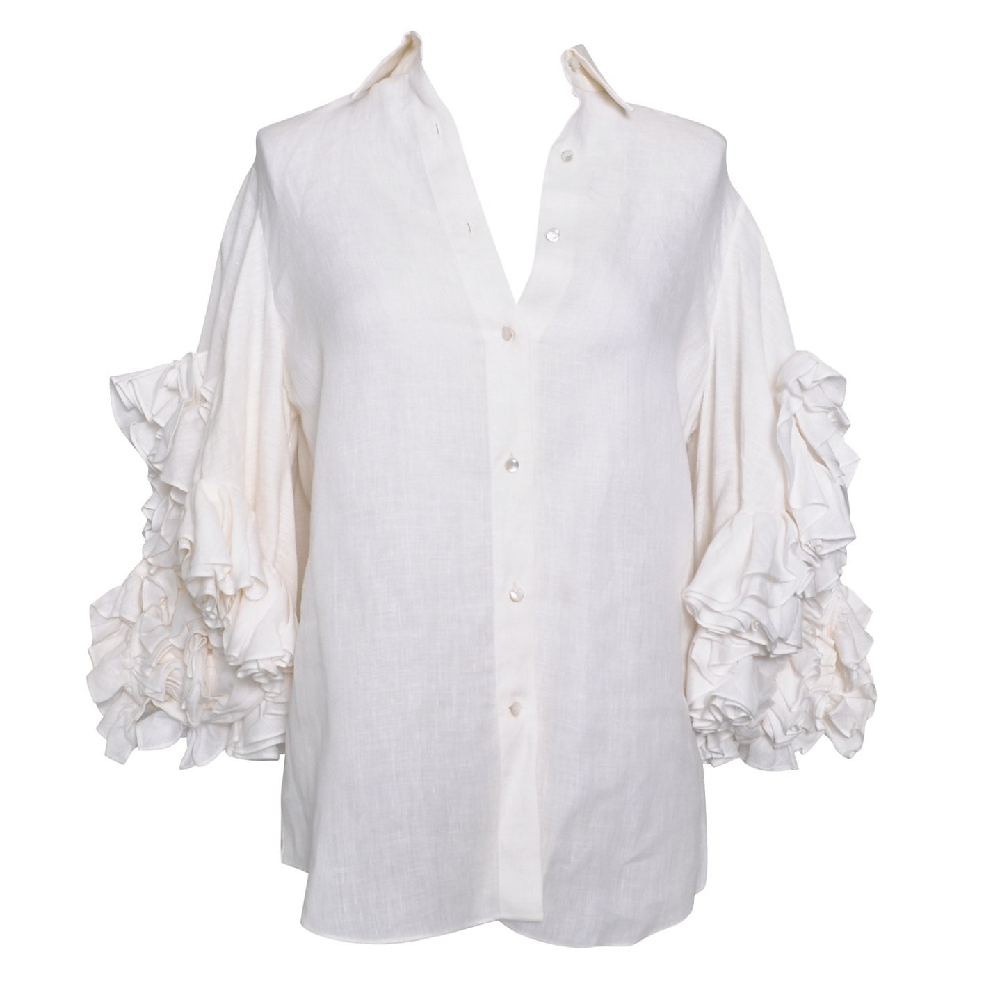 Ralph Lauren Ruffle-Sleeve Shirt