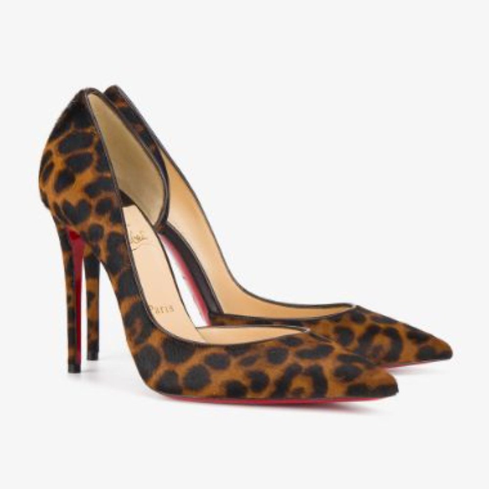 louboutin leopard pump