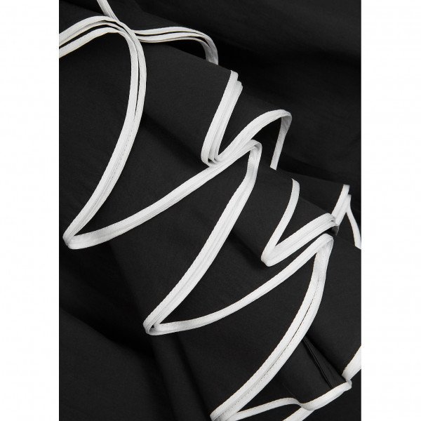 DRIES VAN NOTEN Calfur Ruffle Sleeve Shirt