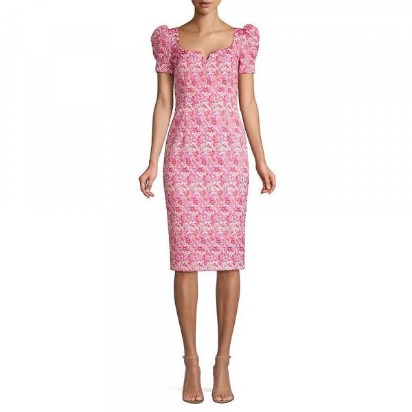 Rebecca Vallance Estelle Floral Brocade Dress