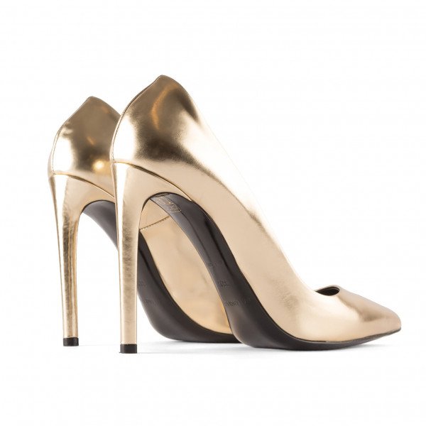 Balenciaga All Time Metallic Leather Court Shoes