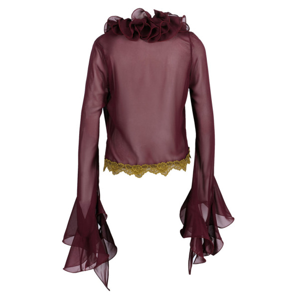 Vaillant Ruffled Top With Flared Sleeves