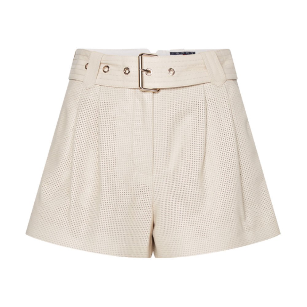 Tommy Hilfiger Perforated Leather Utility Shorts