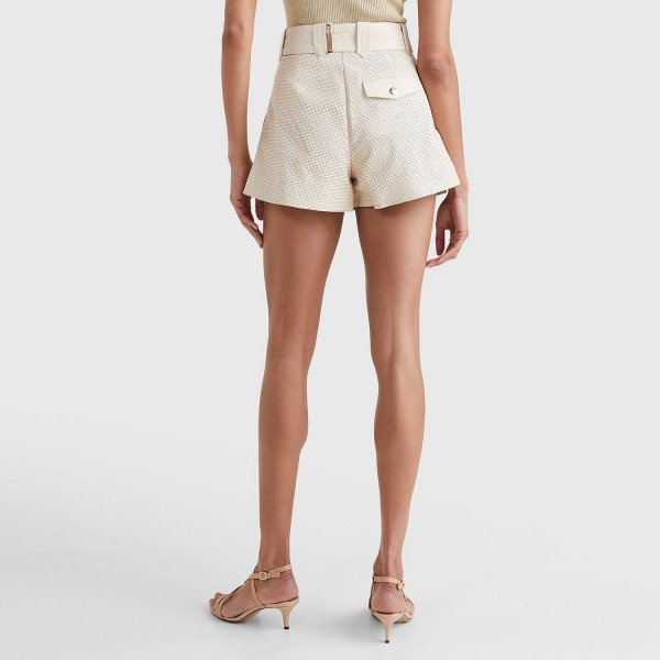 Tommy Hilfiger Perforated Leather Utility Shorts