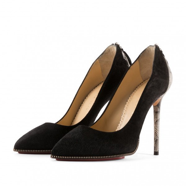 Charlotte Olympia Zip-Trimmed Pumps