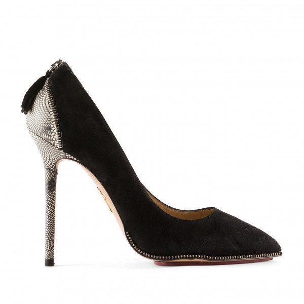 Charlotte Olympia Zip-Trimmed Pumps