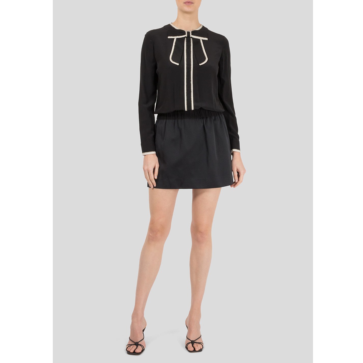 Victoria Beckham Mini Dress With A Bow Neckline