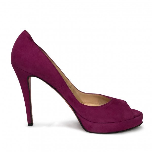 Rent Buy Christian Louboutin Peep Toe Stiletto Pumps