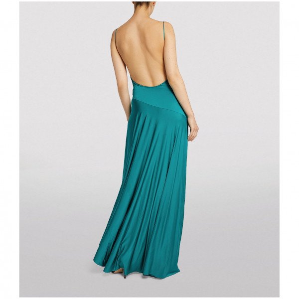 Alexandre Vauthier Shiny Jersey Cami Gown