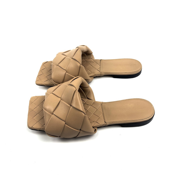 Bottega Veneta Padded Intrecciato Leather Slides