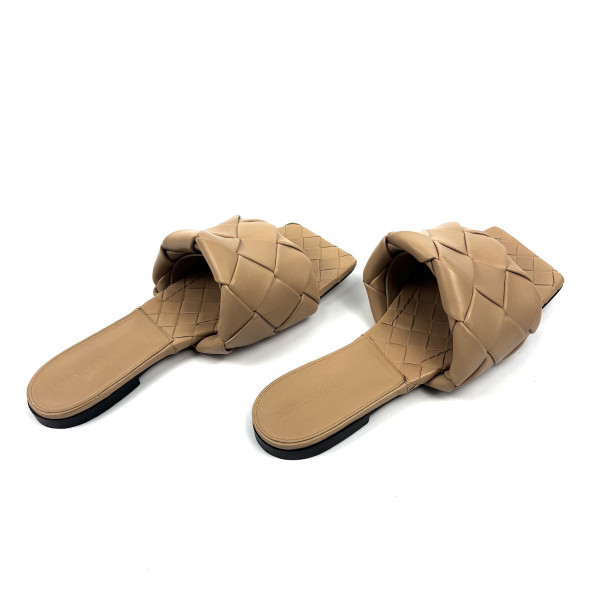 Bottega Veneta Padded Intrecciato Leather Slides
