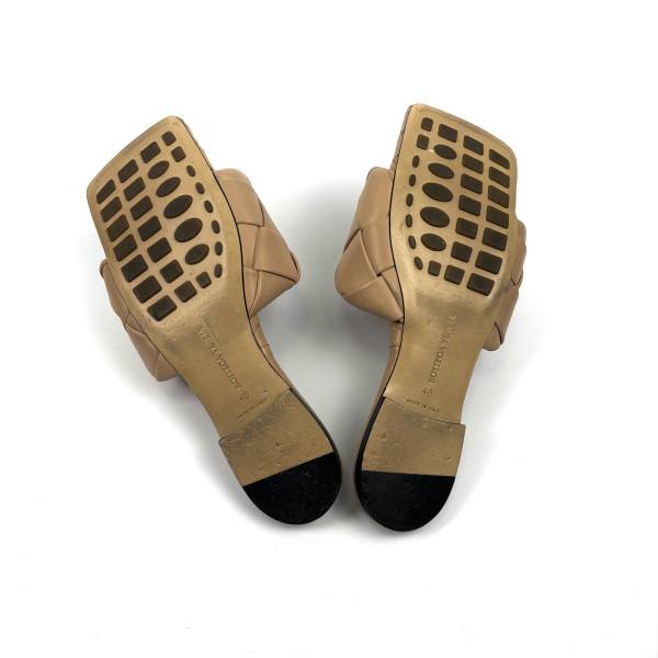 Bottega Veneta Padded Intrecciato Leather Slides